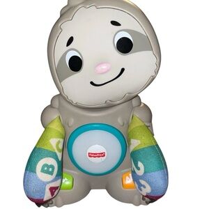 Fisher-Price Sloth Learning Toy - Gray Body with Multicolor Patterned Arms